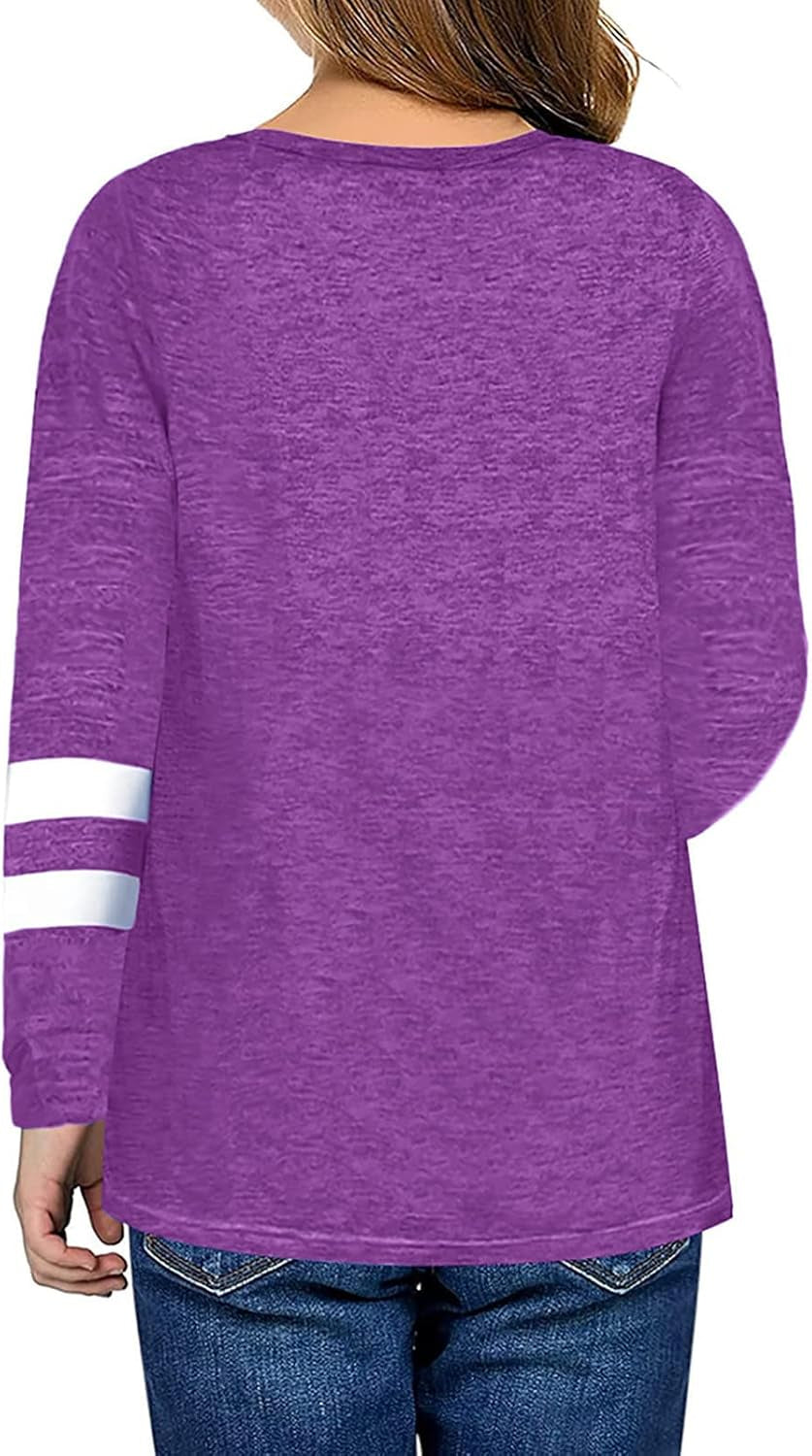 Baby Girl Clothes, Kids Girls Casual Crewneck Tunic Tops Long Sleeve Pullover Sweatshirt Casual Loose Blouse T-Shirt B33