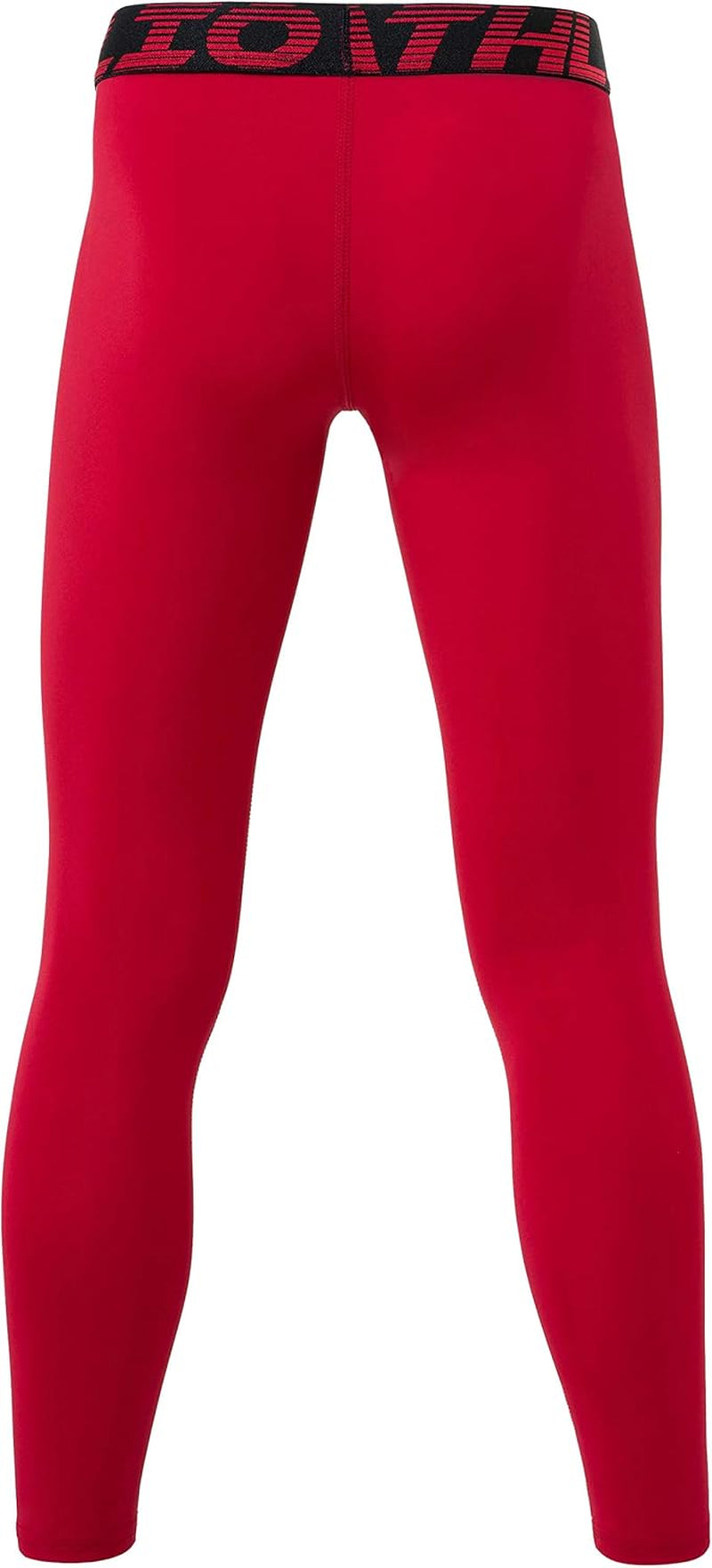 Boy'S UPF 50+ Compression Pants Baselayer, Cool Dry Active Running Tights, 4-Way Stretch Workout Leggings