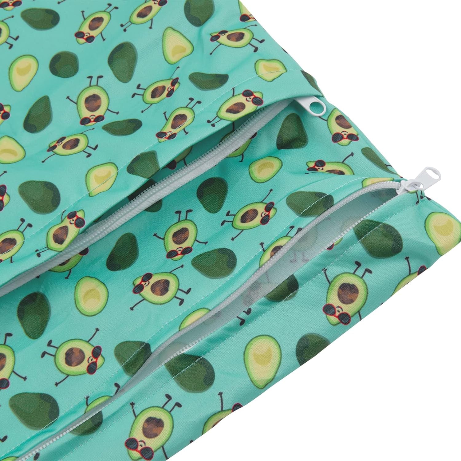 2Pcs Cloth Diaper Wet Dry Bags Waterproof Reusable with Two Zippered Pockets Travel Beach Pool Daycare Soiled Baby Items Yoga Gym Bag for Swimsuits or Wet Clothes LZX4344