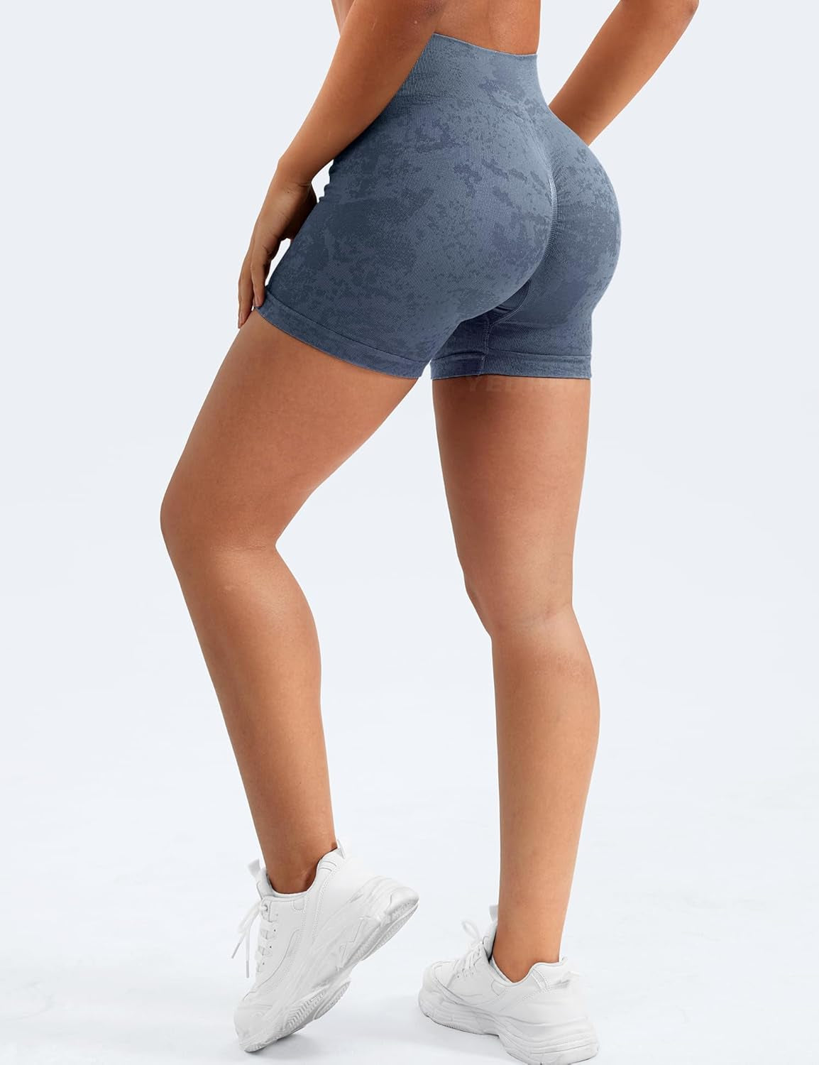 Women Seamless Camo Shorts High Waisted Gym Yoga Workout