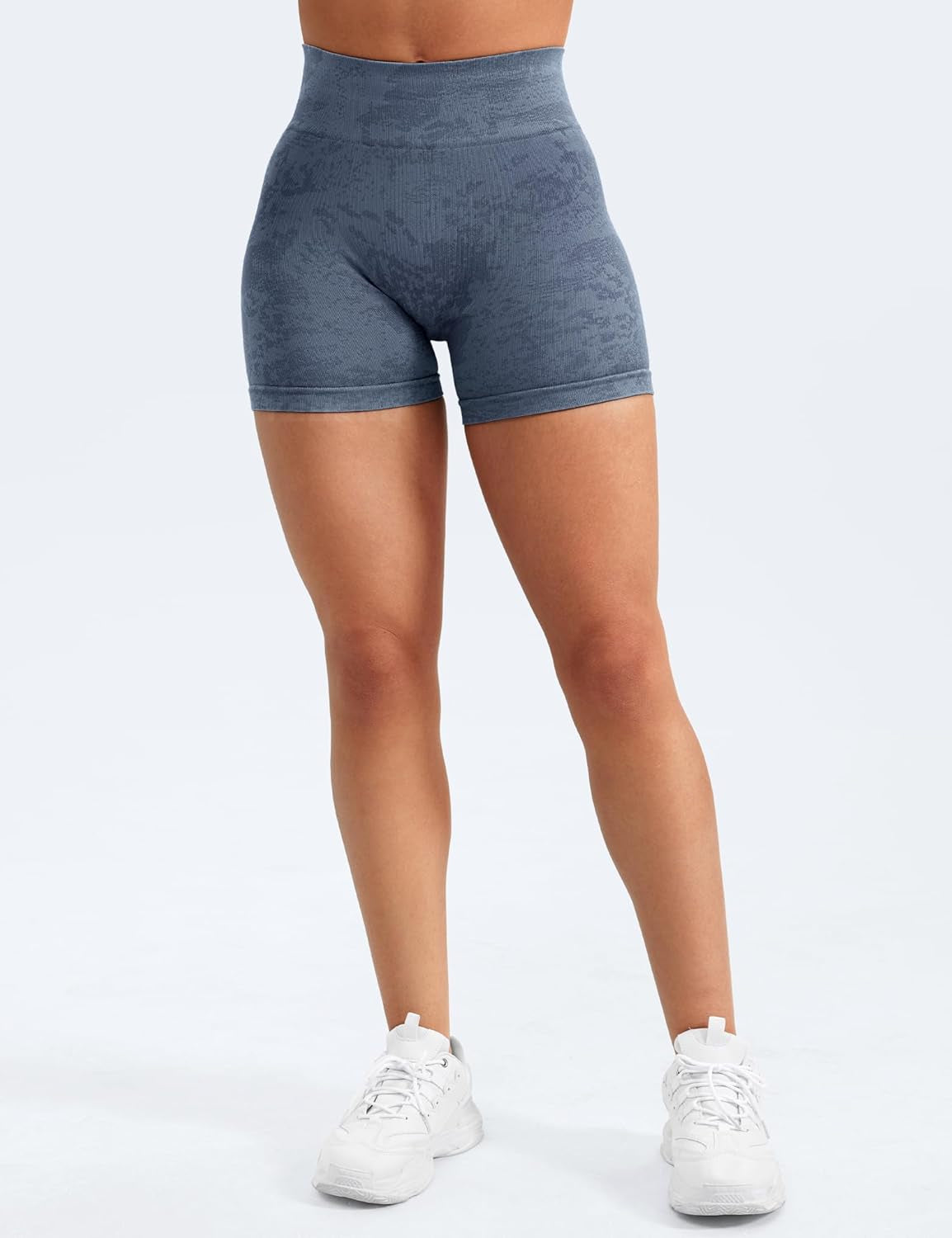 Women Seamless Camo Shorts High Waisted Gym Yoga Workout