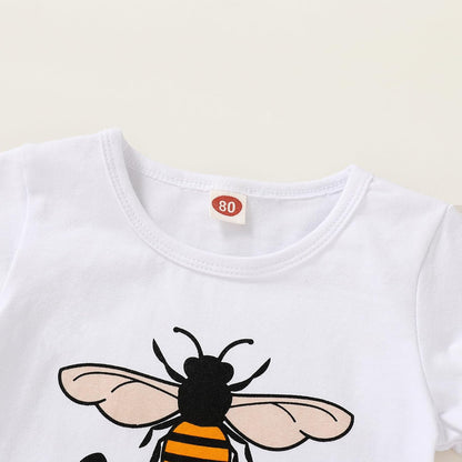 Toddler Baby Girls Clothes Watermelon T-Shirt + Linen Shorts with Belt Cute Summer Short Set
