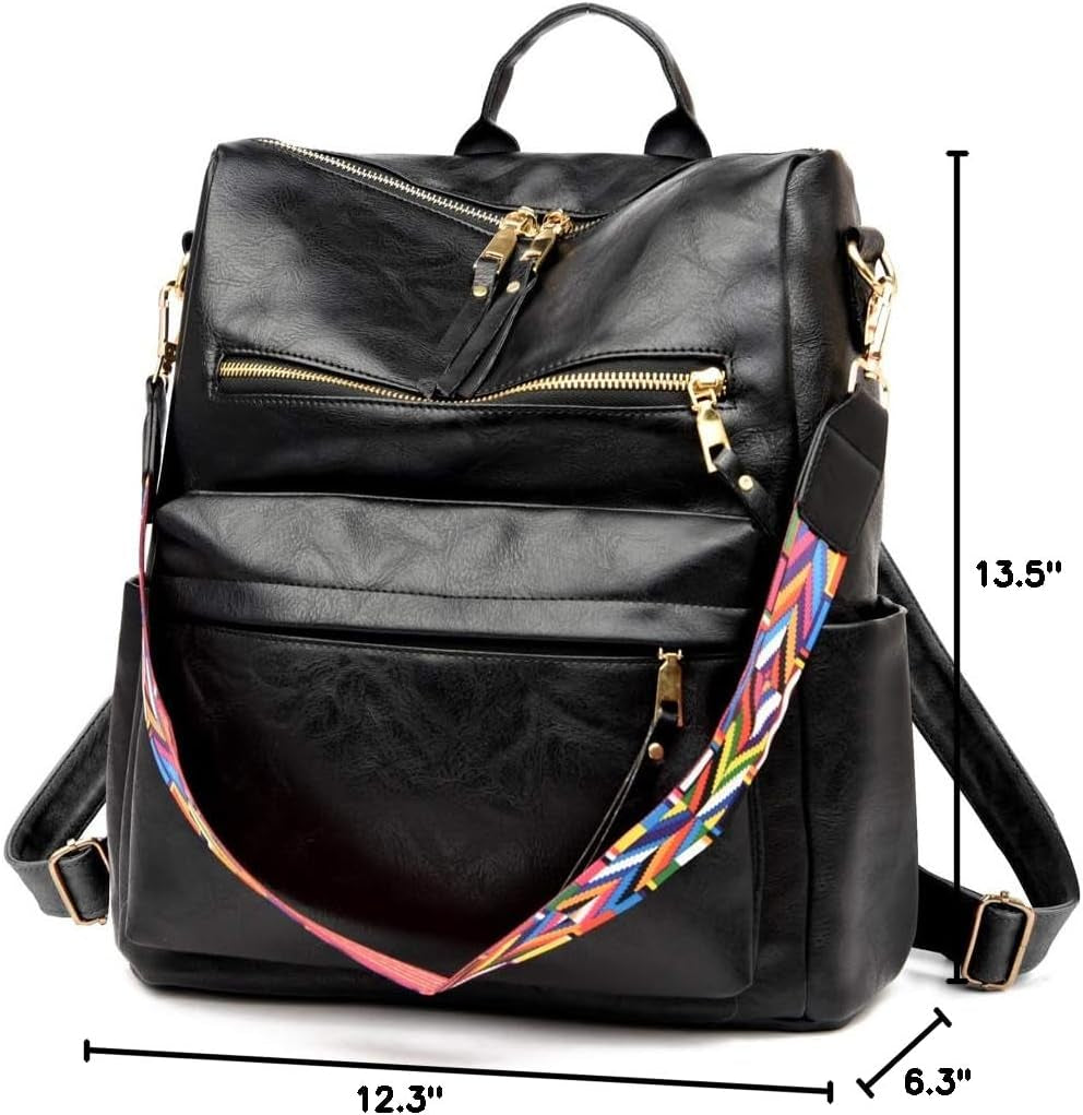 Women'S Fashion Backpack Purse Multipurpose Design Convertible Satchel Handbags Shoulder Bag Travel Bag